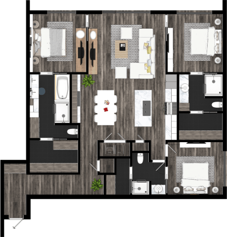 Floorplan - 3525 Normandy