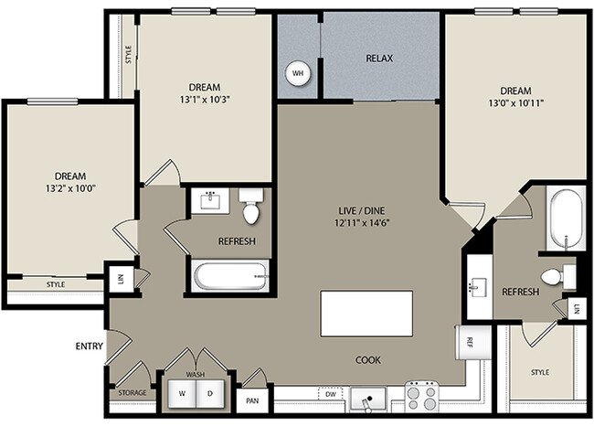 Floorplan - Westerly Apartments