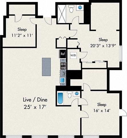 Floorplan - The Lofts at Gin Alley