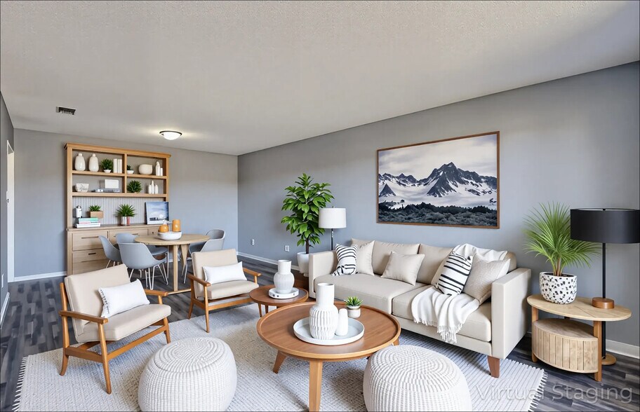 AI Staged Living Room - 11315 Ethan Allen Dr