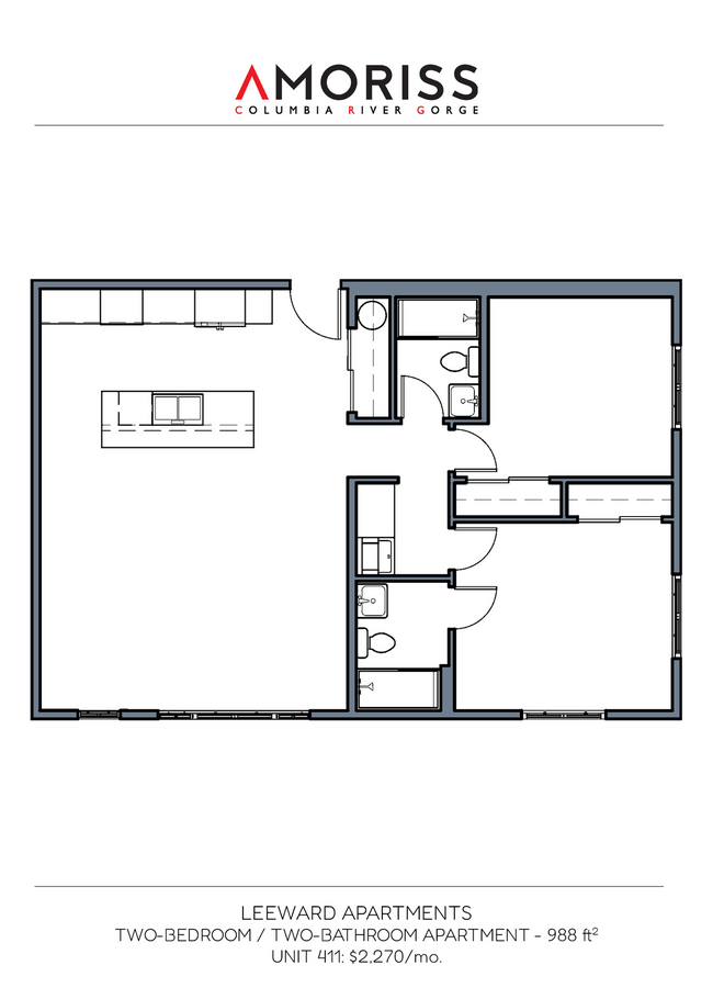 Floorplan - Leeward Apartments