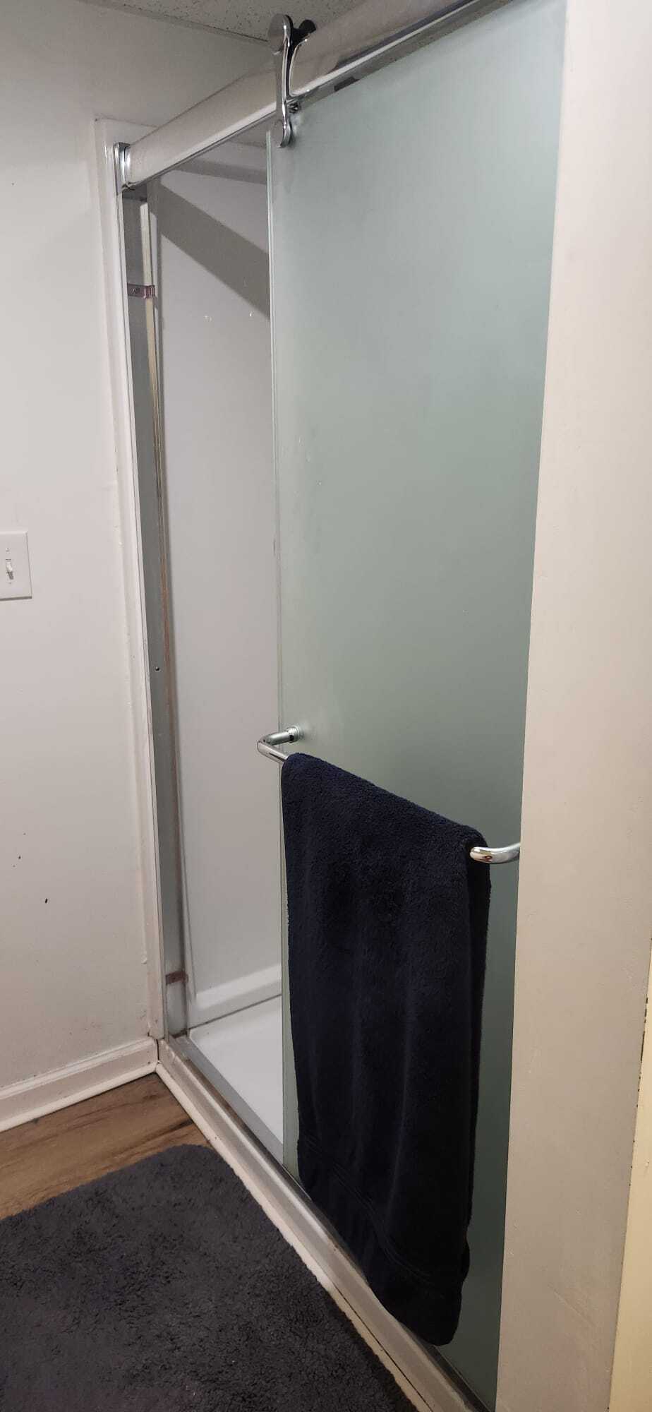 View#1 of shower with one door open - 2116 Thaler Ave