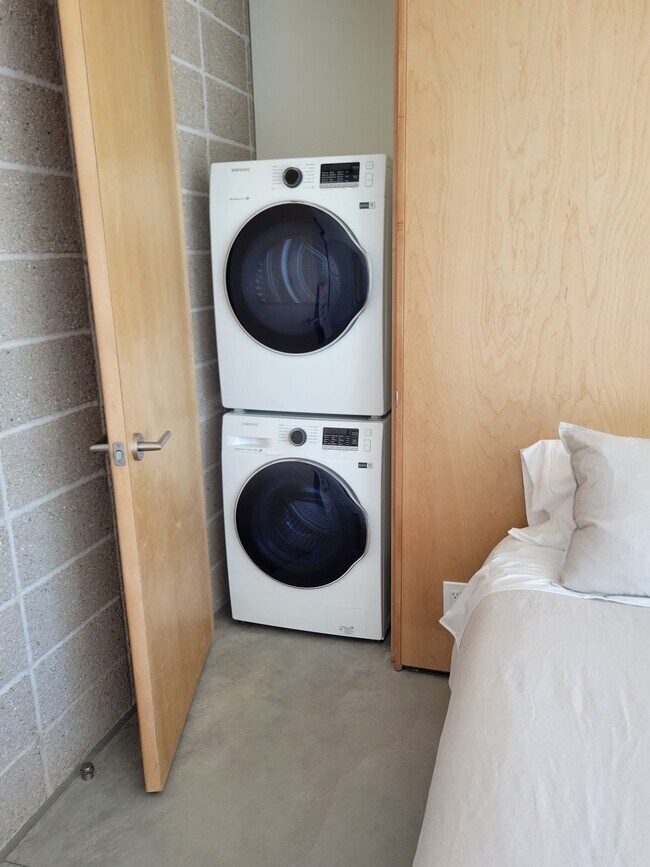 stacked washer dryer - 1626 E Palm Ln