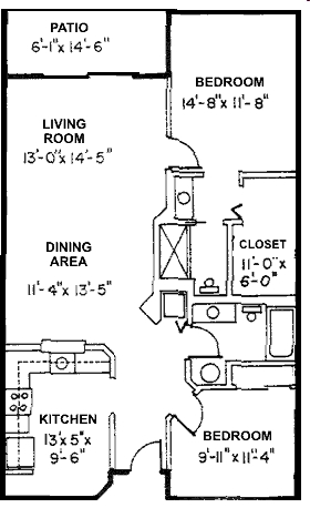 2BR/2BA - Hawthorne Condominium