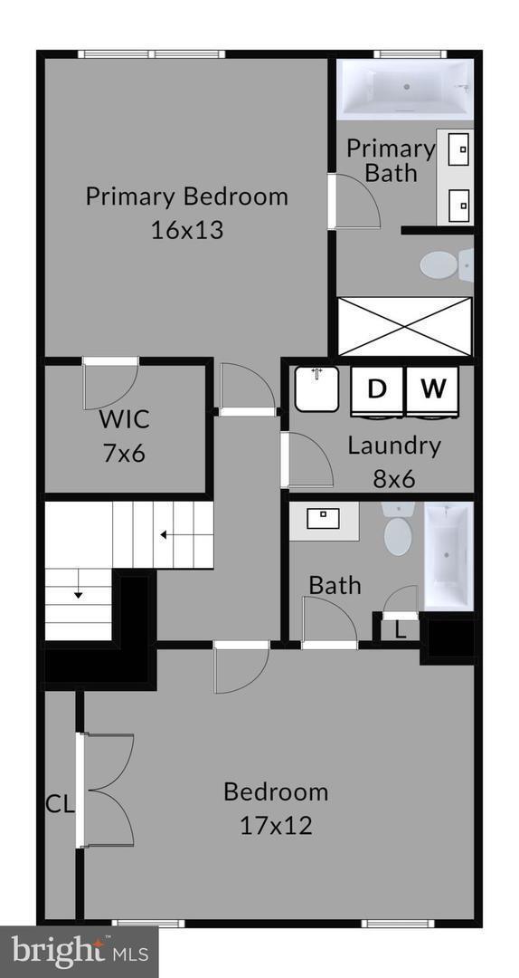 Third Level Floor Plan - 8126 S Channel Dr