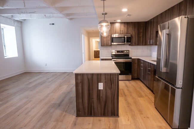 2308 | Kitchen & Living - ArriveKC Condos