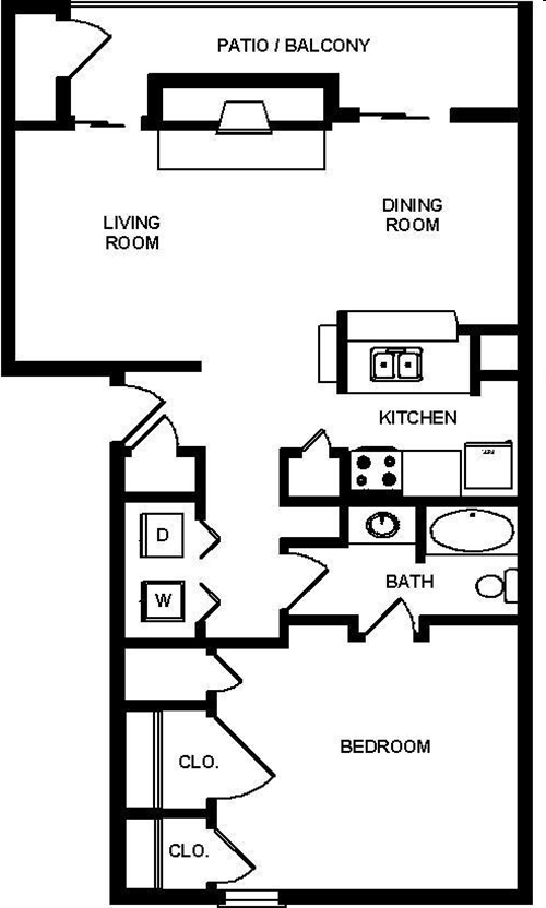 1BR/1BA - Shadow Bend Apartments