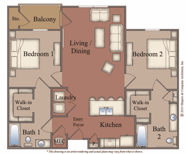 Floorplan - Crescent Bluff II