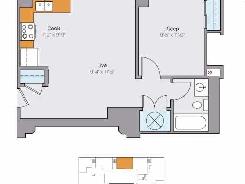 1BR/1BA - Clyde Manor