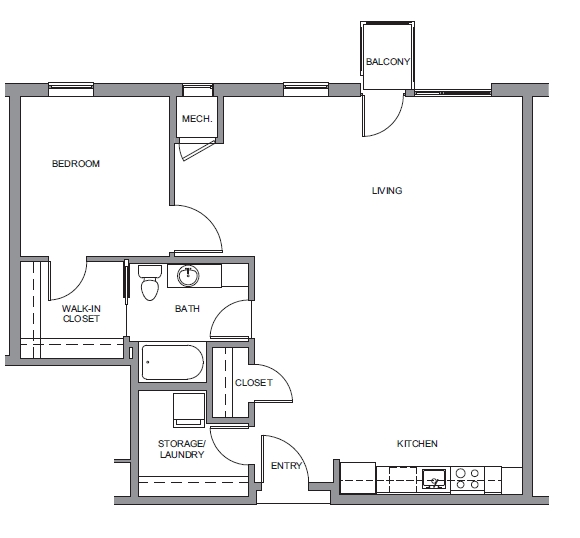 1BR/1BA - Elgin Artspace Lofts - For Artists Only