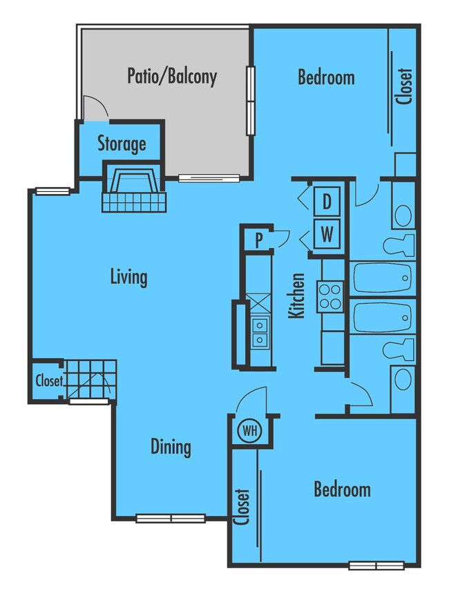 Floorplan - Bear Creek at Harwood Apartments