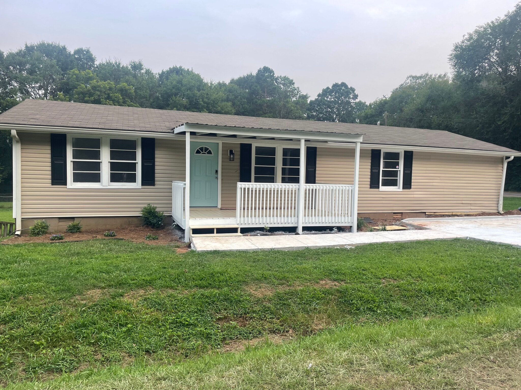 New Driveway and Exterior Paint - 1001 Moreland Dr