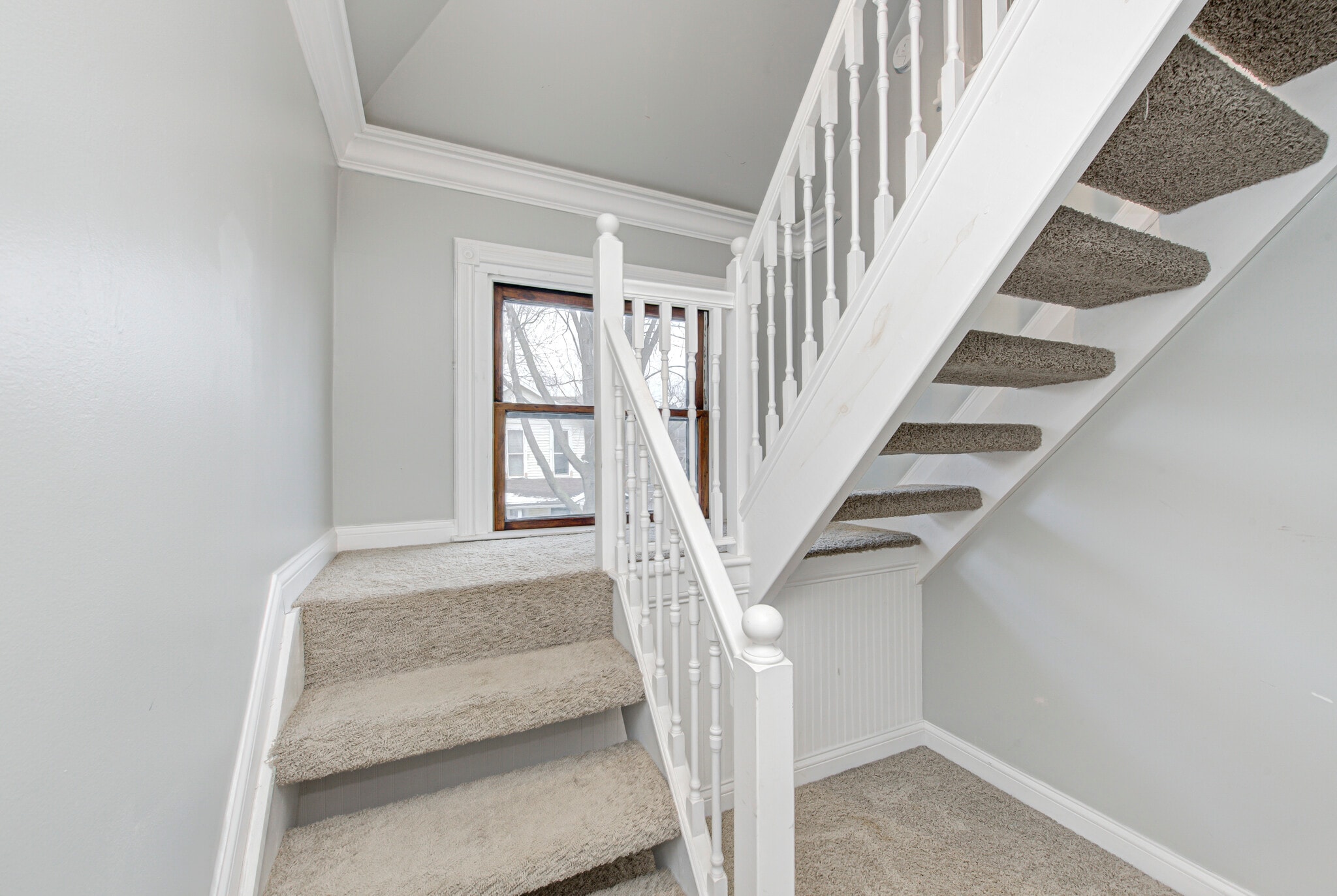 Staircase to attic - 237 E Saint Joseph St