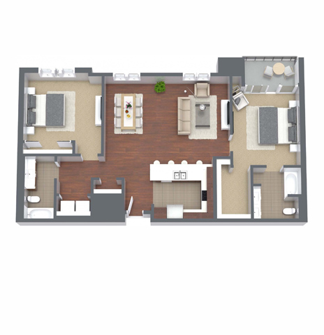 Floorplan - Nineteen800 Apartments