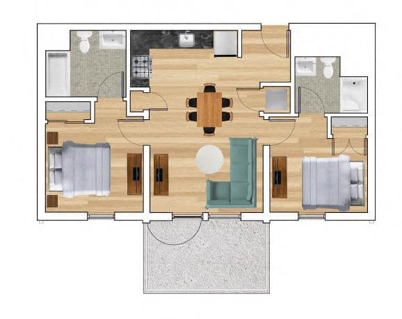 Floorplan - Block C Apartments