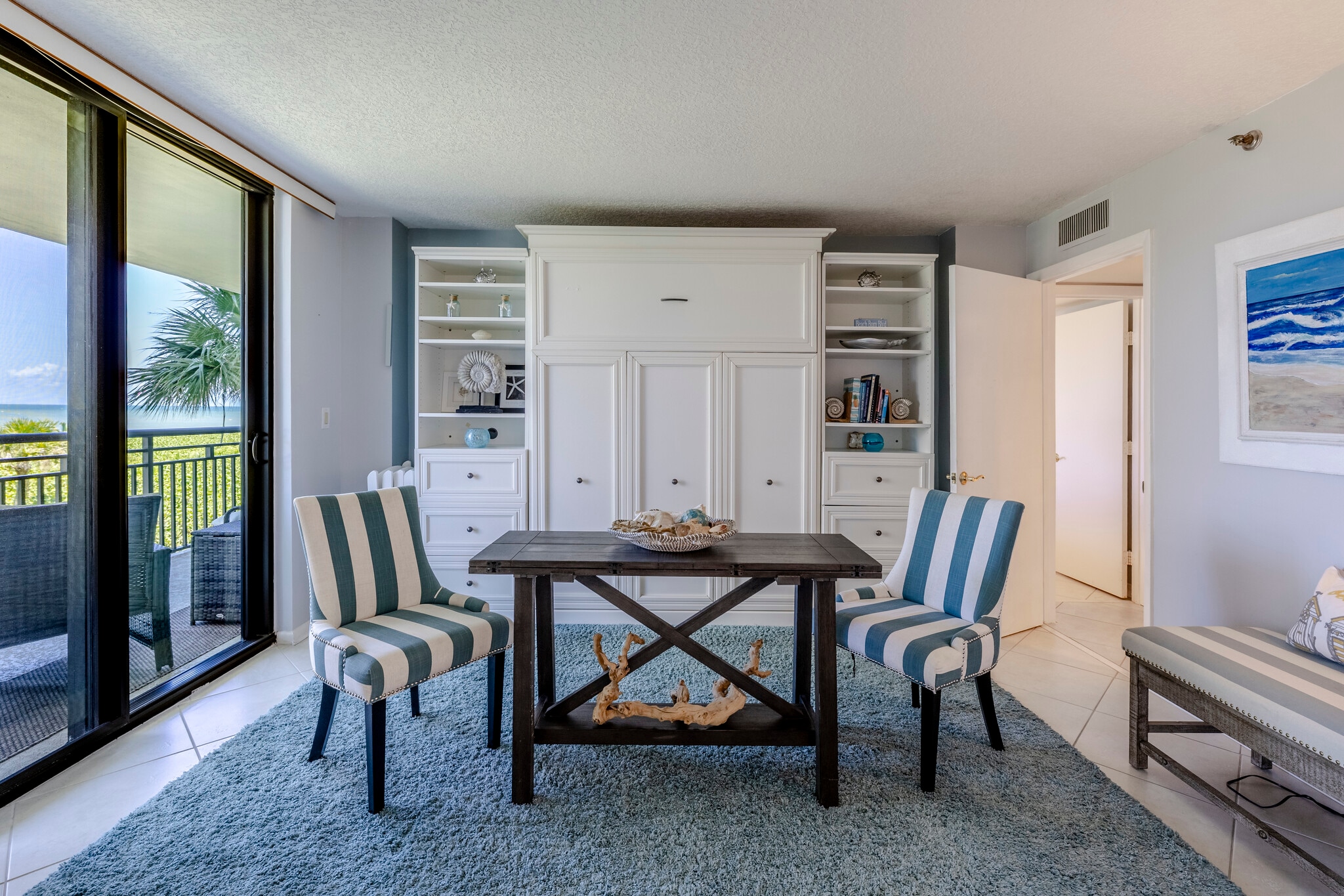 2nd Bedroom may be converted with murphy bed or remain as an office or game/dining room - 2800 N Highway A1A