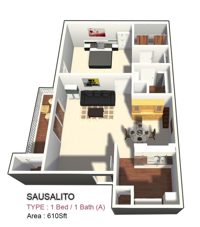 One Bed / One Bath - Sausalito
