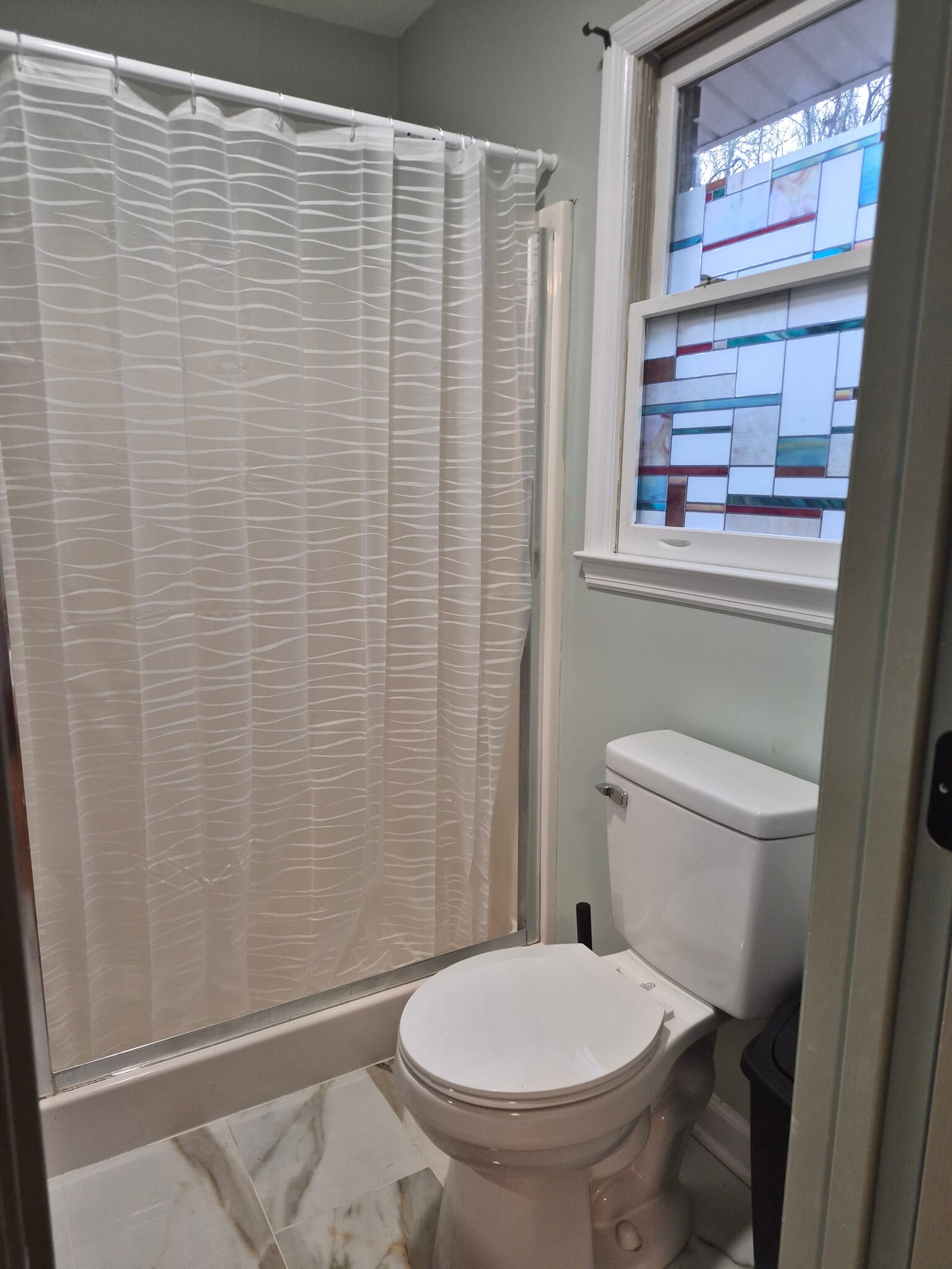 Stain Glass Window Details - 303 Appleton St