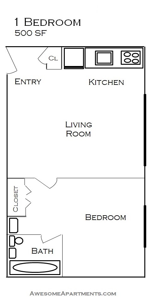 Floorplan - 214 Place Apartments