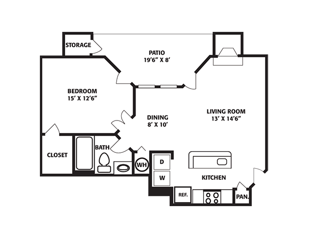 Floorplan - The Park at Portofino Apartments