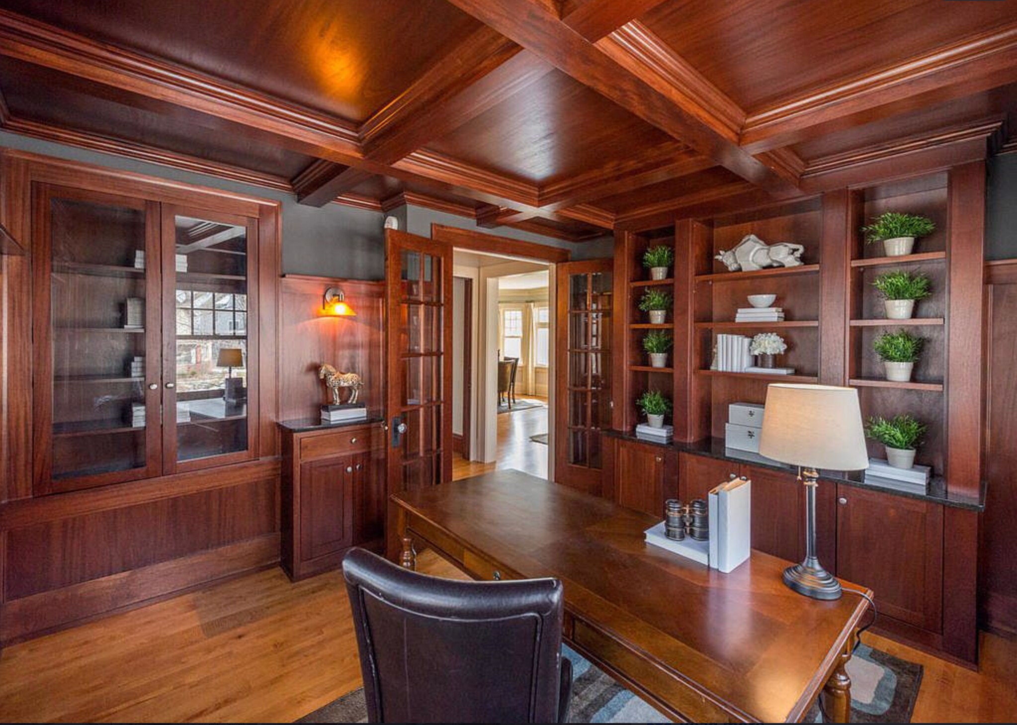 Wood Panelled study/3rd Bdrm - 1827 Kenwood Pky