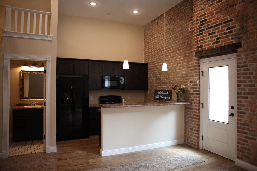 Kitchen with Tall Ceilings - 114 E University St