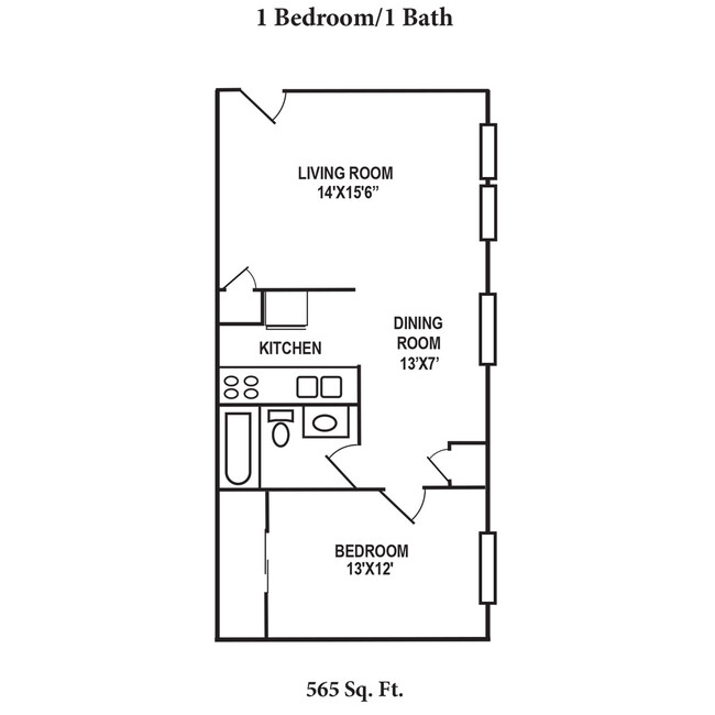 Floorplan - Crown Station Apartments