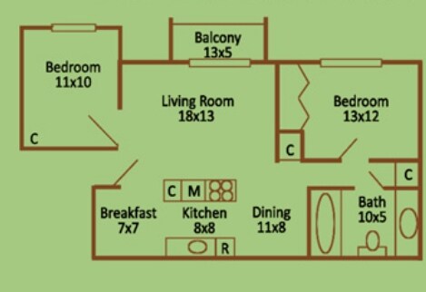 2BR/1BA - Reserve at Mill Creek