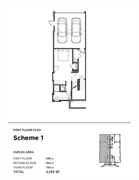The Mother in Law Suite is a unique feature of the duets and comes with its own entrance - 1003 Parkwood Ave