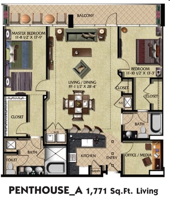 Penthouse - 101 Eola Condominiums