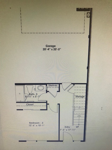 1st Floor Plan - 11904 Mendenhall Ln