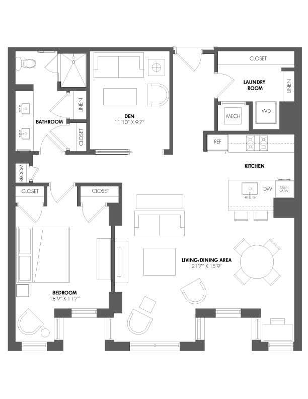Floorplan - The Residences at Eastern Market