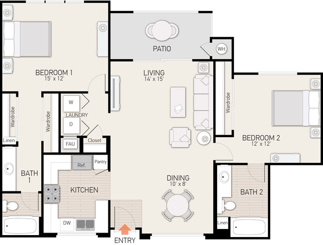 Floorplan - San Paulo Apartment Homes