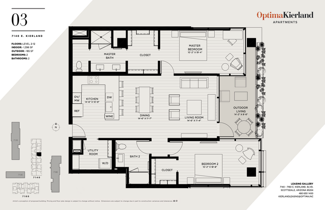 Floorplan - Optima Kierland Apartments