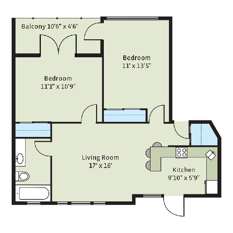 Floorplan - 5350-5358 S. Maryland Avenue
