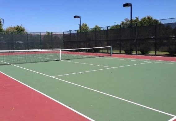 Lighted tennis court - 680 Fernleaf Drive