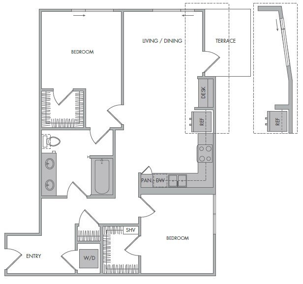 Floorplan - 1000 Grand by Windsor