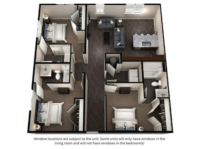 3BR/3BA - Hampton - Element Communities Downtown Columbia - Hi...