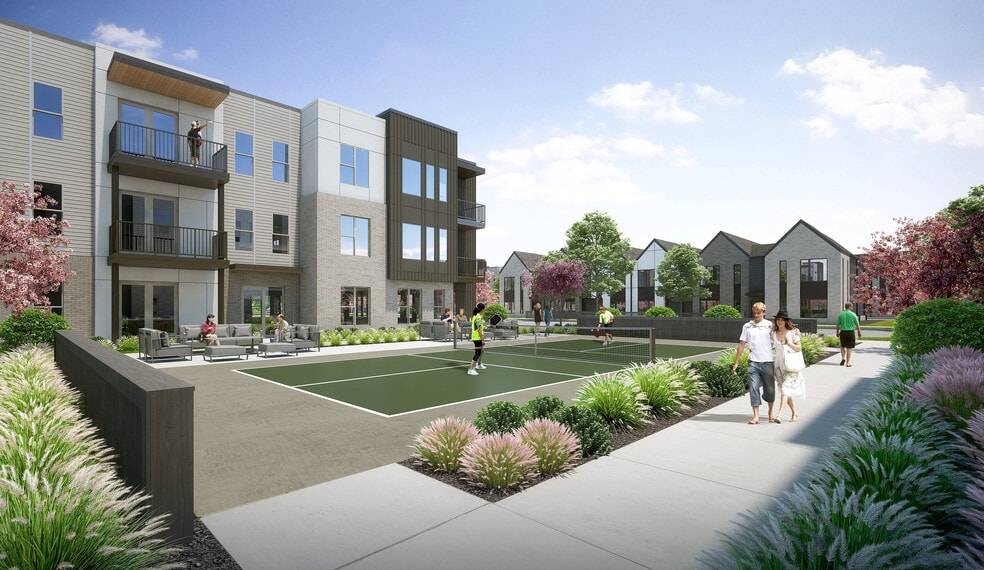 Rendering Slate Springdale Exterior-Pickleball Courts - Slate Springdale
