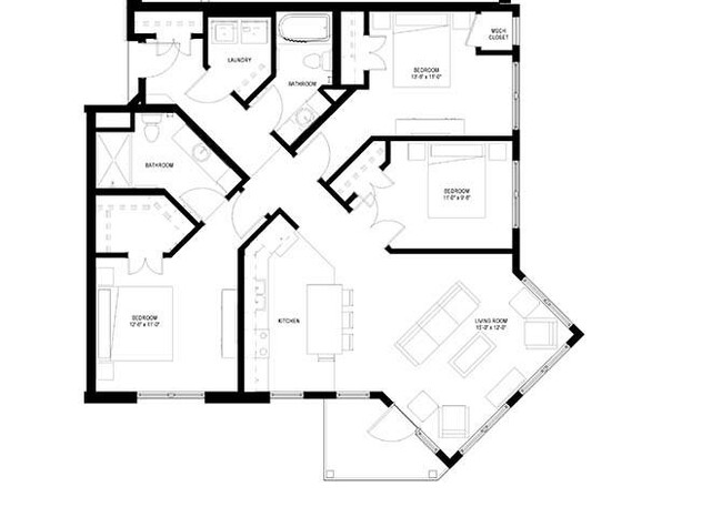 Floorplan - River North Apartments