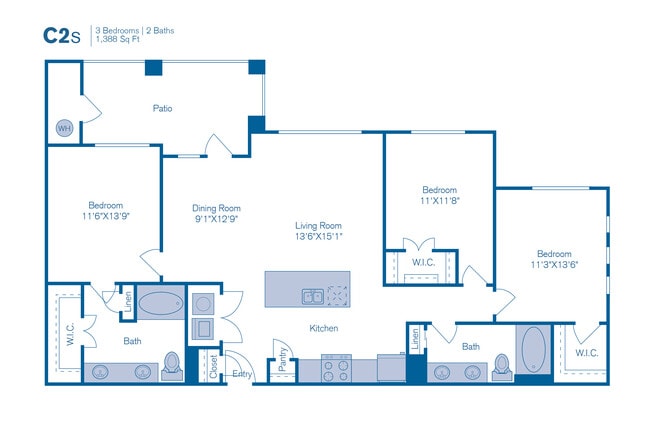 Floorplan - Bridge at Southpark Meadows