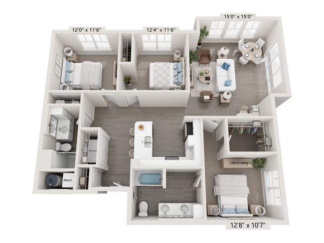 Floorplan - Attain at Chic's Beach (Haven Residences)