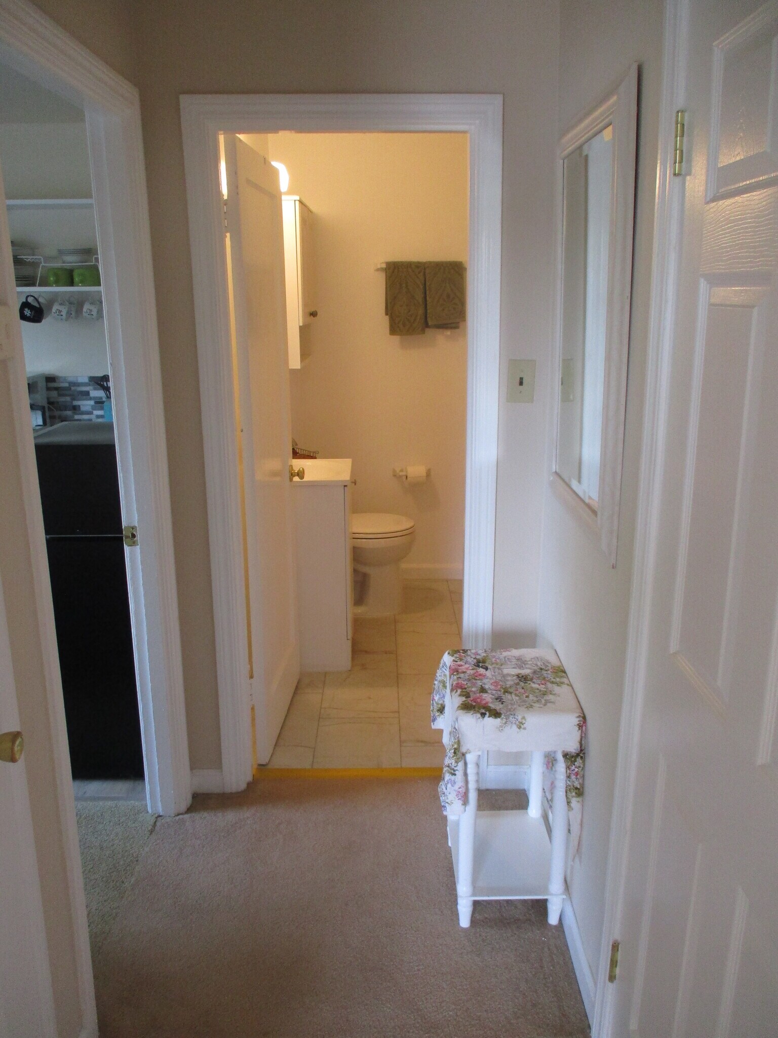 Hallway, entry to Private Bathroom - 56 La Cruz Ave