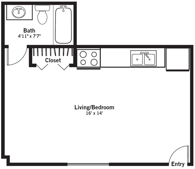 Studio - University Manor