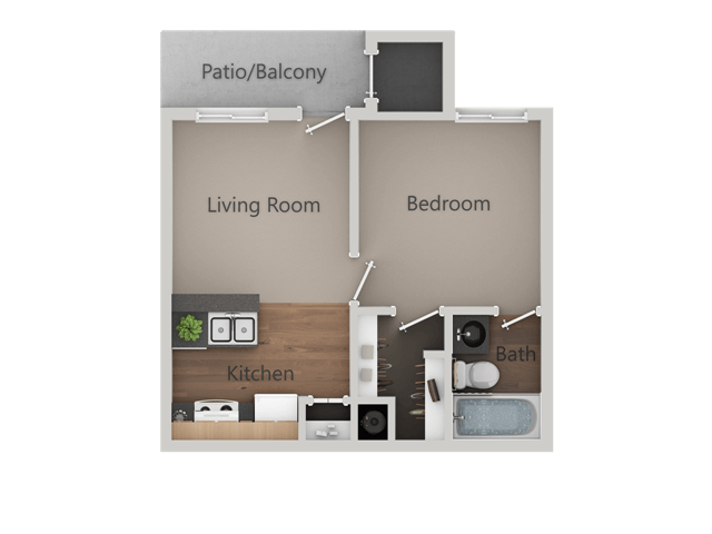 Floorplan - Cimarron Place Apartments