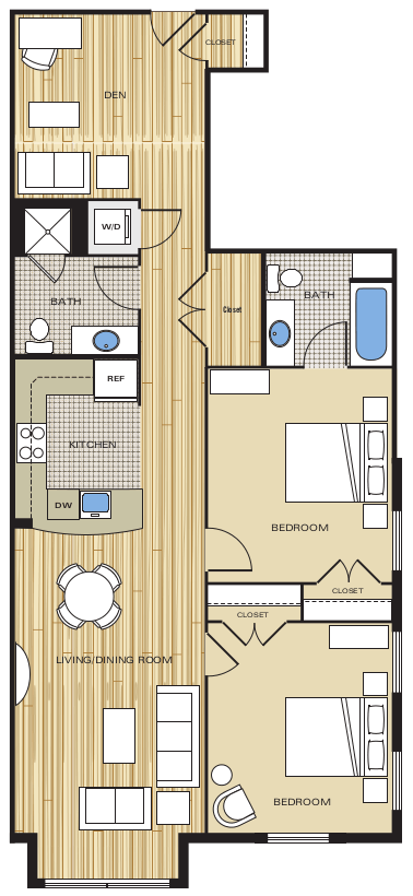 Floorplan - Clayborne Apartments