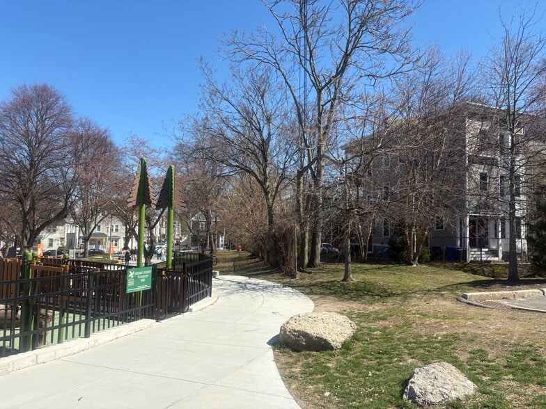 Wonderful view of adjacent newly renovated park from your 2nd floor balcony - 19 Ackley Pl