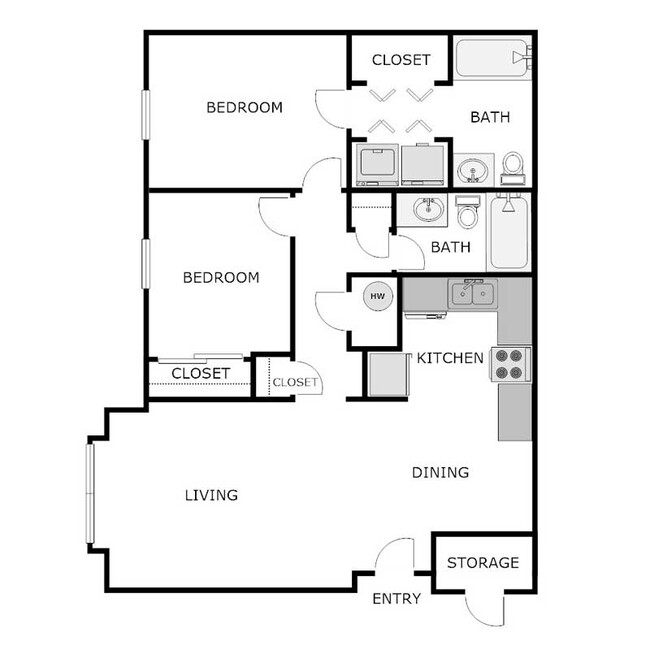 Floorplan - SUNDANCE PAOLA APARTMENTS II