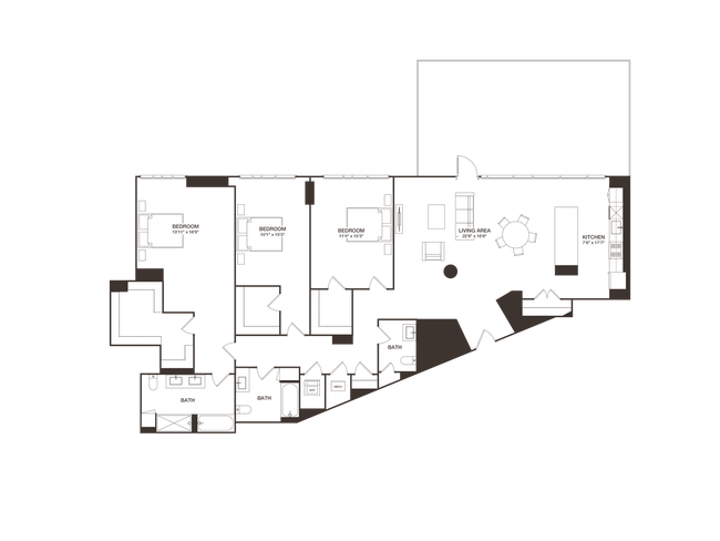 Floorplan - 8001 Woodmont