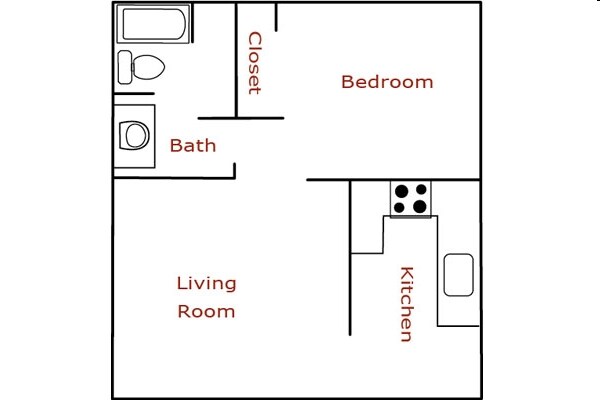 1BR/1BA - Devonshire Court Apartments